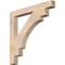 Ekena Millwork Merced Block Smooth Bracket, Douglas Fir, 3 1/2"W x 32"D x 32"H BKT04X32X32MRC05SDF - alternate 1